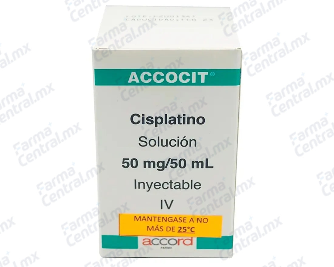 Accocit 50 mg solucion inyectable - Cisplatino