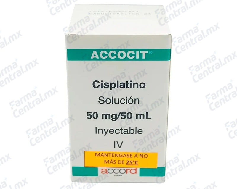 Accocit 50 mg solucion inyectable - Cisplatino
