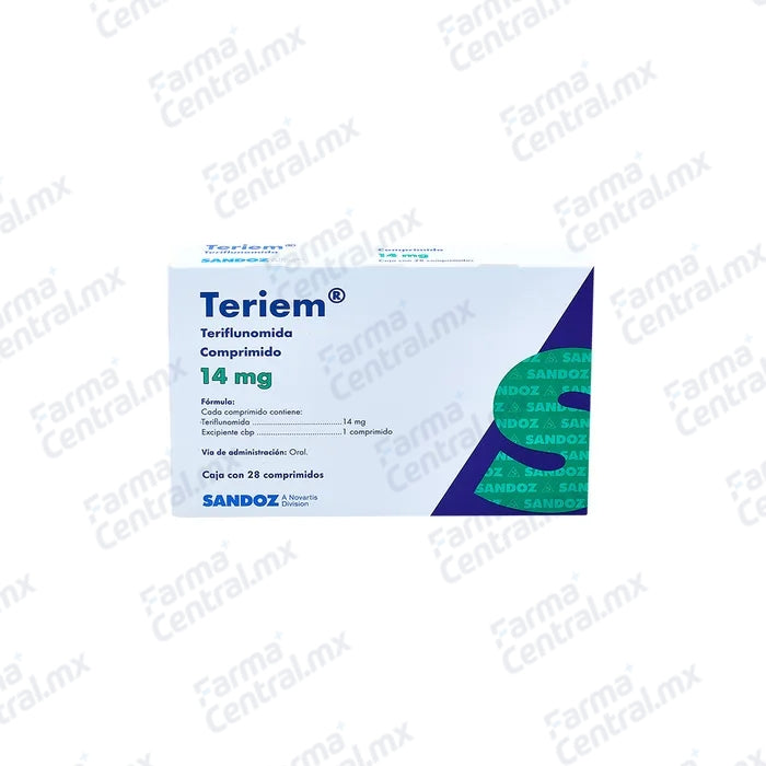 Teriem 14 mg con 28 tabletas - Teriflunomida