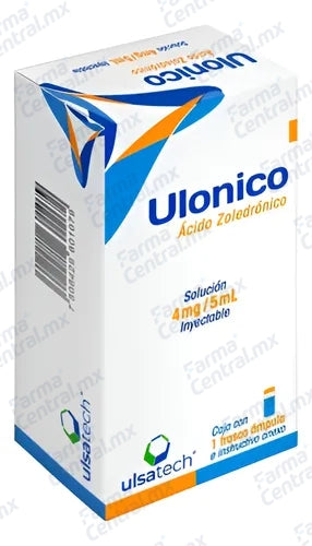Ulonico 4 mg / 5 mL solucion inyectable - Acido Zoledronico