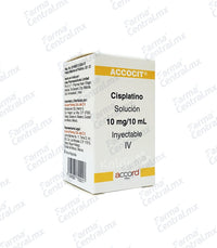 Accocit 10 mg solucion inyectable - Cisplatino