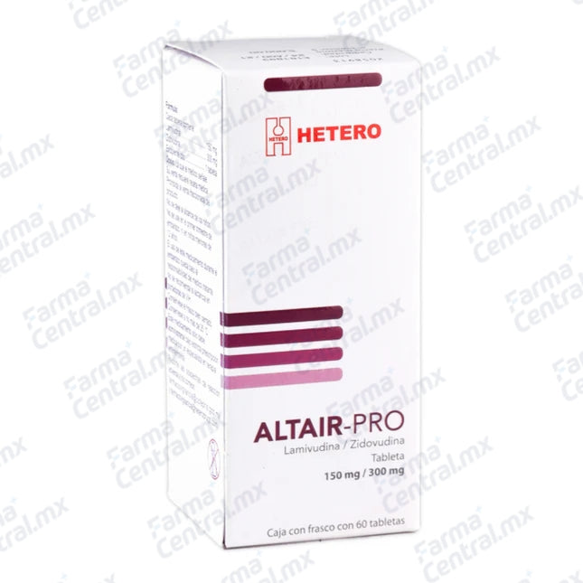 Altair-PRO con 60 tabletas - Lamivudina 150 mg, Zidovudina 300 mg