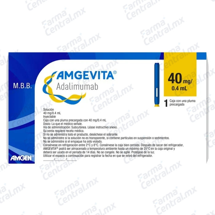 Amgevita 40 mg pluma precargada inyectable - Adalimumab