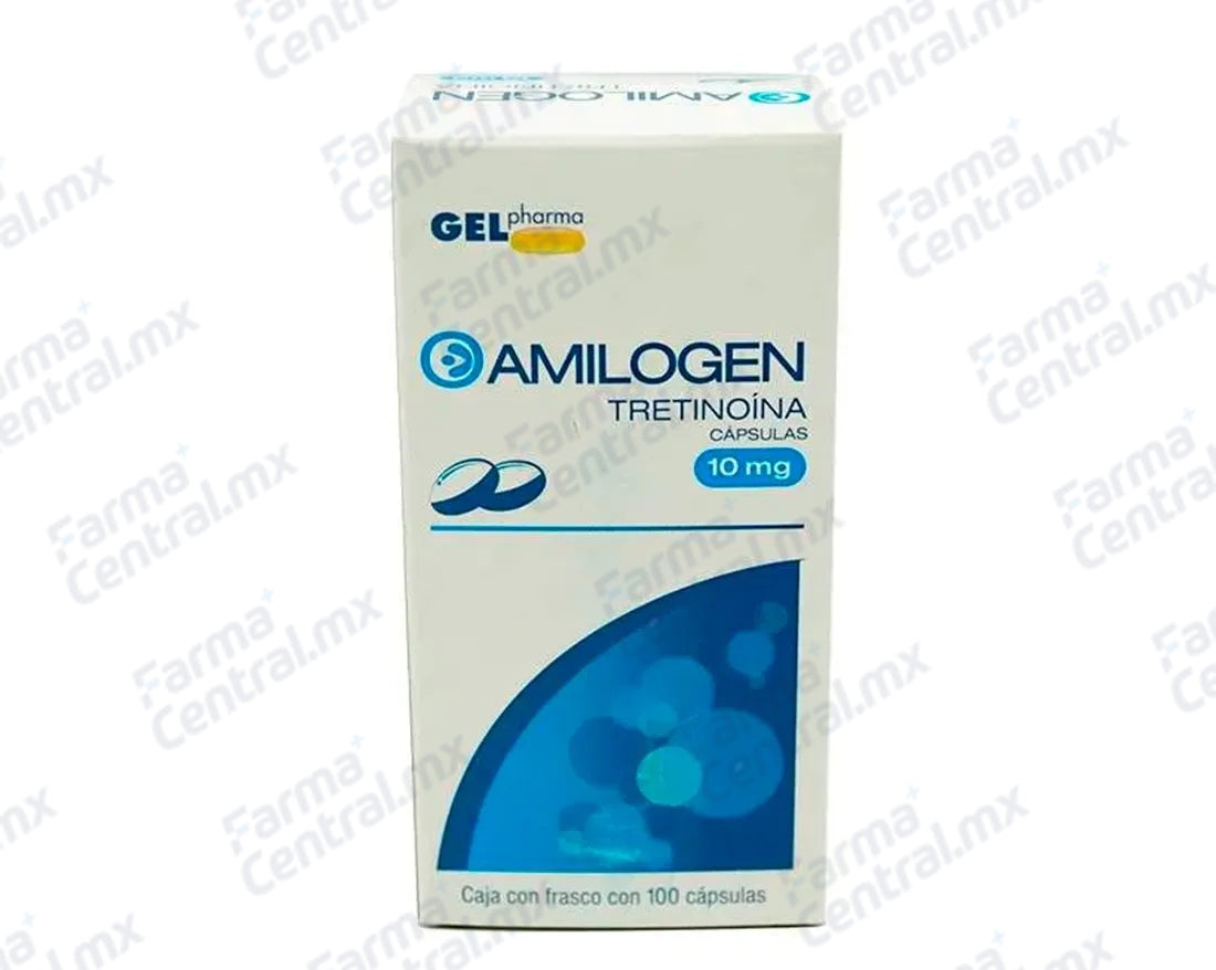 Amilogen 10 mg con 100 capsulas - Tretinoina