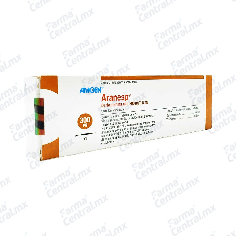 Aranesp 300 mcg solucion inyectable - Darbepoetina Alfa