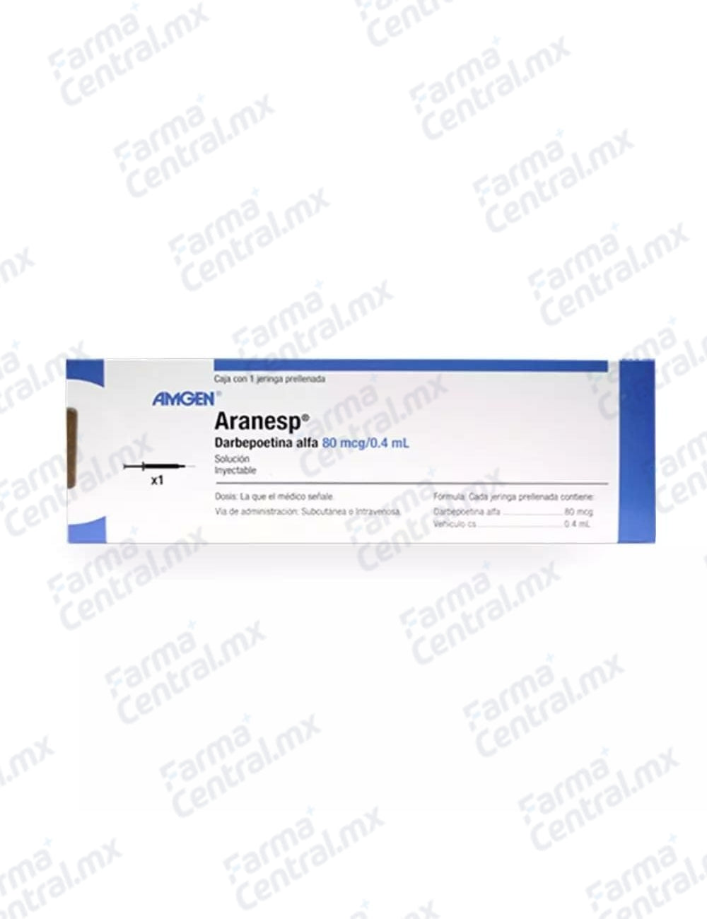 Aranesp 80 mcg solucion inyectable - Darbepoetina Alfa