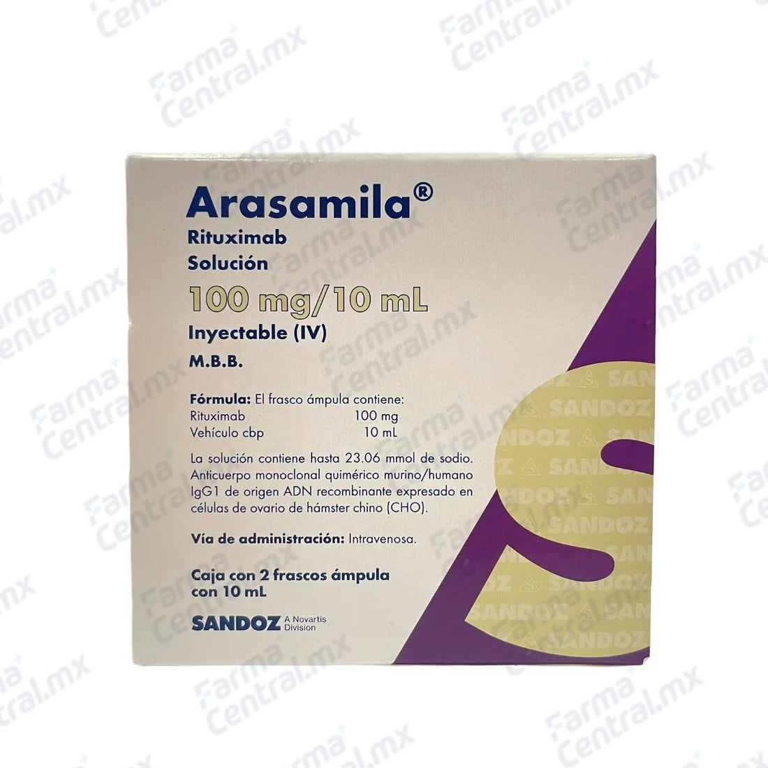 Arasamila 100 mg solucion inyectable - Rituximab