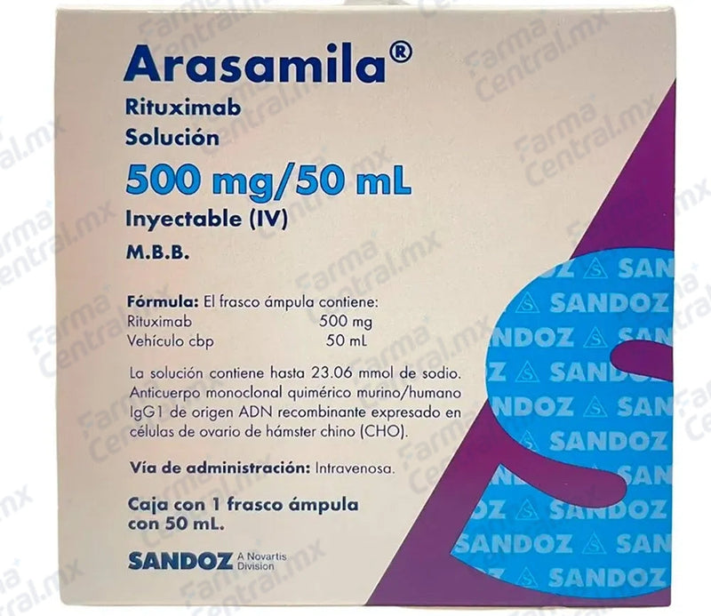 Arasamila 500 mg solucion inyectable - Rituximab