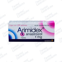 Arimidex 1 mg con 28 tabletas - Anastrozol