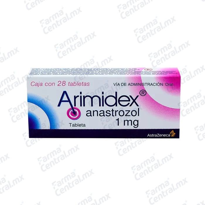 Arimidex 1 mg con 28 tabletas - Anastrozol