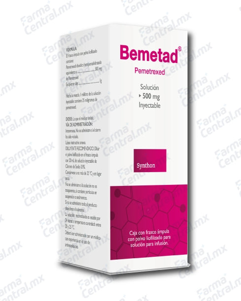 Bemetad 500 mg solucion inyectable - Pemetrexed