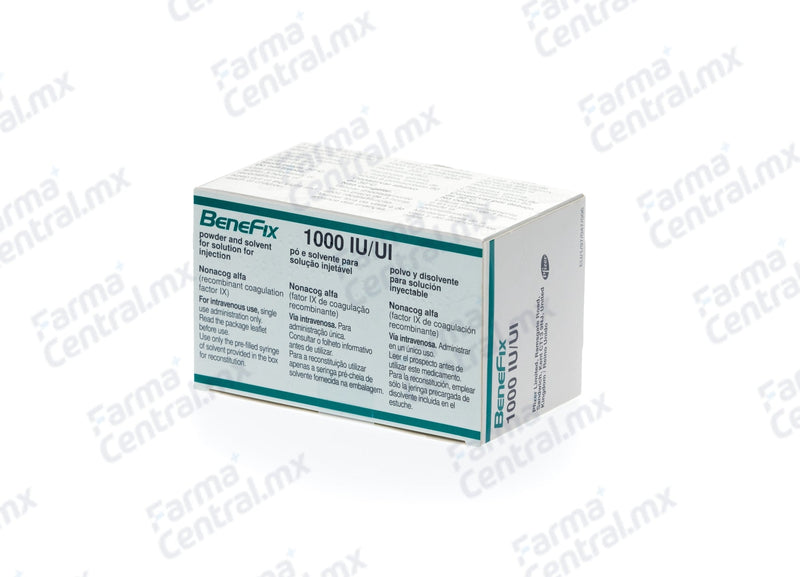 Benefix 1,000 ui inyectable - Factor lX de coagulacion recombinante