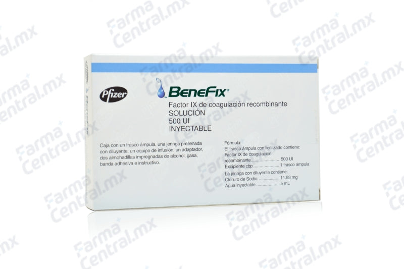 Benefix 500 Ui inyectable - Factor lX de coagulacion recombinante