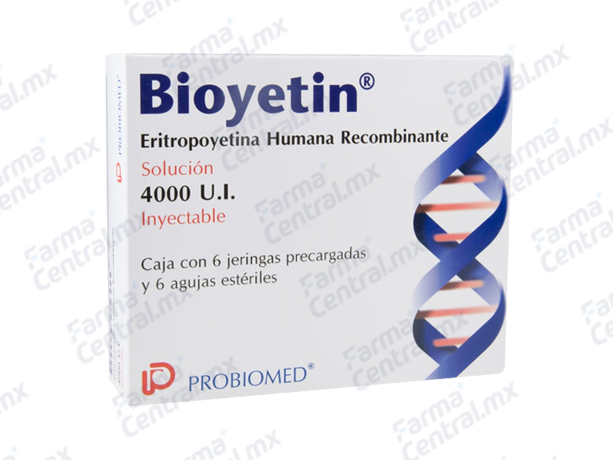 Bioyetin 4,000 ui solucion inyectable - Eritropoyetina alfa