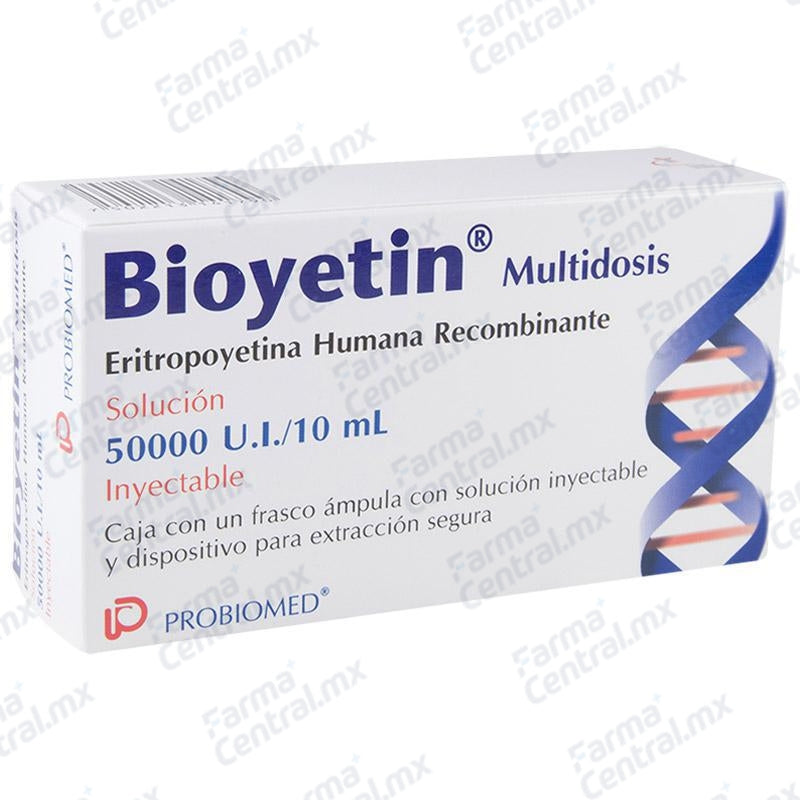 Bioyetin 50,000 ui solucion inyectable - Eritropoyetina humana recombinante