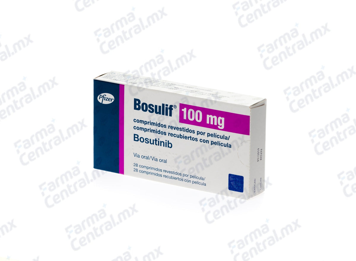 Bosulif 100 mg con 28 tabletas - Bosutinib