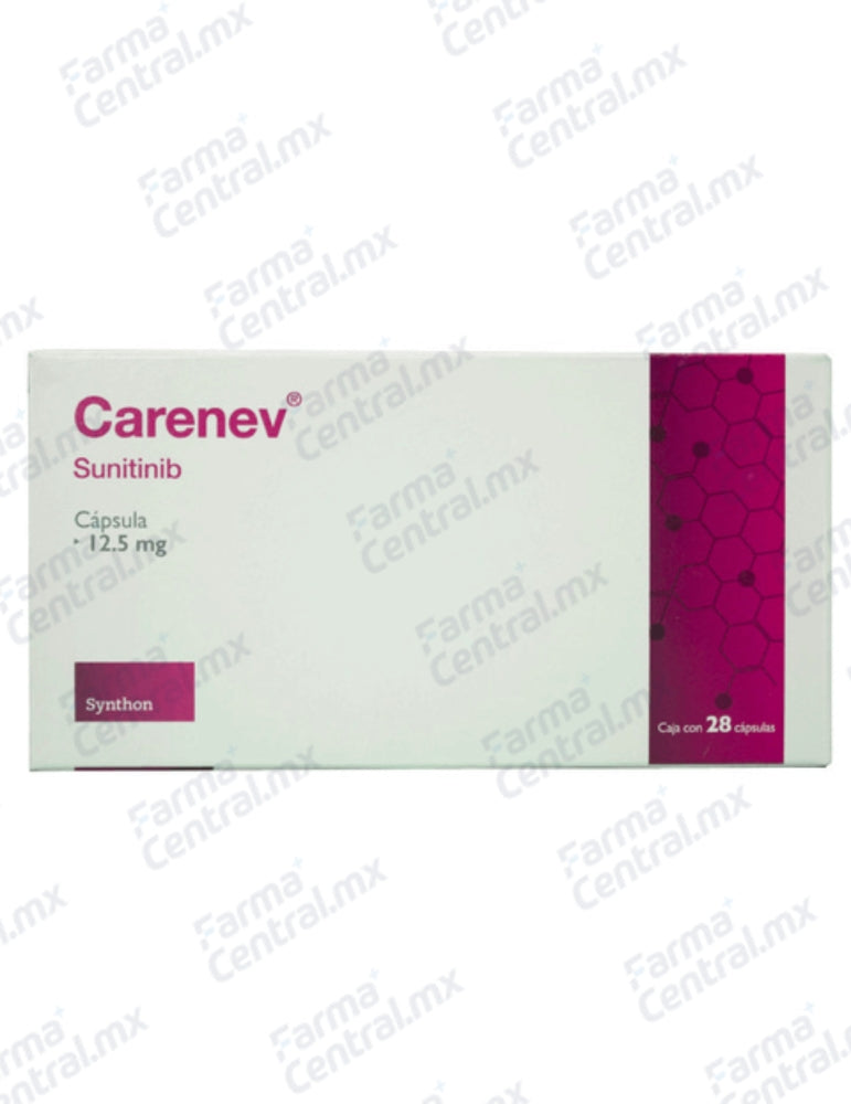 Carenev 12.5mg con 28 tabletas - Sunitinib
