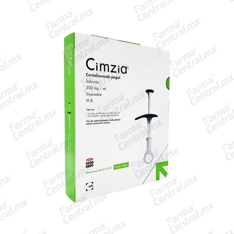 Cimzia 200 mg con 2 jeringas prellenadas - Certolizumab Pegol
