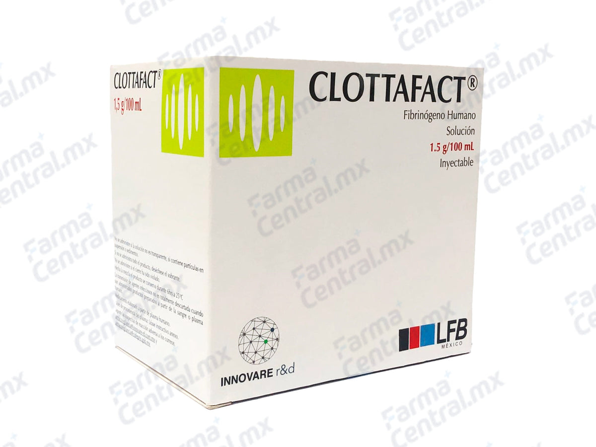 Clottafact 1.5 g / 100 ml solucion inyectable - Fibrinogeno Humano