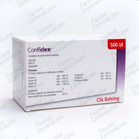 Confidex 500 ui inyectable frasco - Complejo de Protrombina Humana