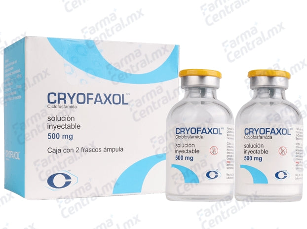 Cryofaxol 500 mg con 2 frascos solucion inyectable - Ciclofosfamida