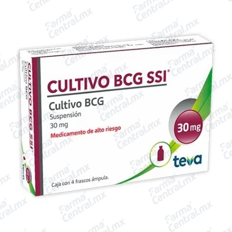 Cultivo BCG inyectable 30 mg con 4 frascos - BCG Cultivo