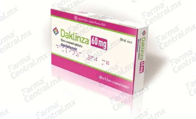 Daklinza 60 mg con 28 tabletas - Daclatasvir