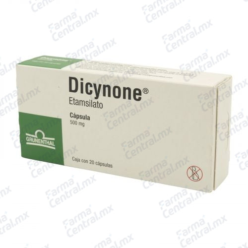 Dicynone 500 mg con 20 capsulas - Etamsilato