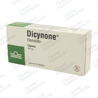 Dicynone 500 mg con 20 capsulas - Etamsilato
