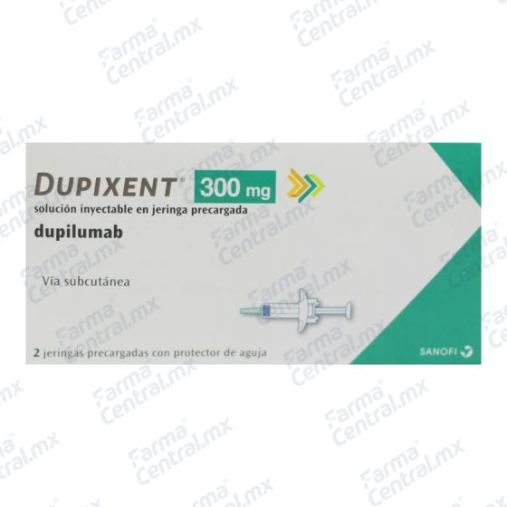 Dupixent 300 mg caja con 2 jeringas prellenadas - Dupilumab