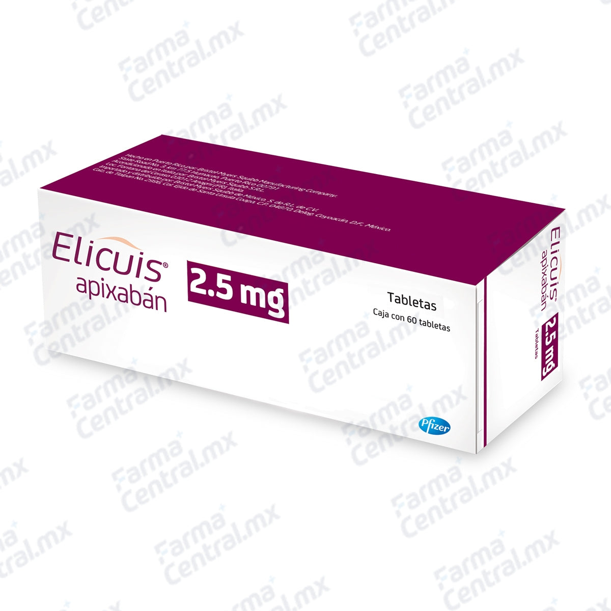 Elicuis 2.5 mg con 60 tabletas - Apixaban