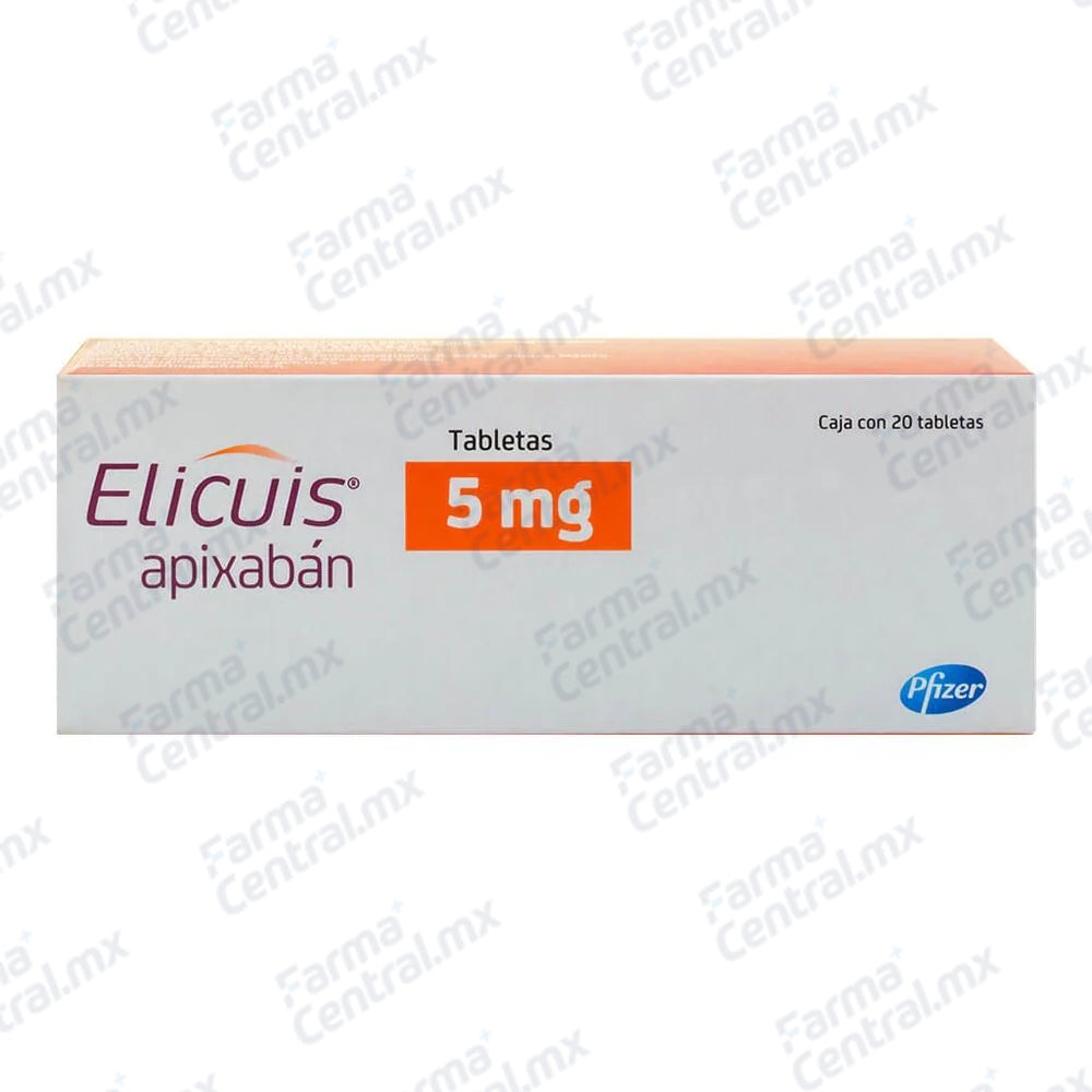Elicuis 5 mg con 20 tabletas - Apixaban