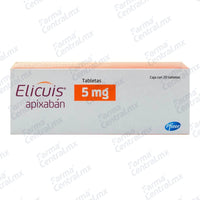 Elicuis 5 mg con 20 tabletas - Apixaban