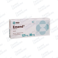 Emend 125 mg con 1 capsula y 2 capsulas de 80 mg - Aprepitant