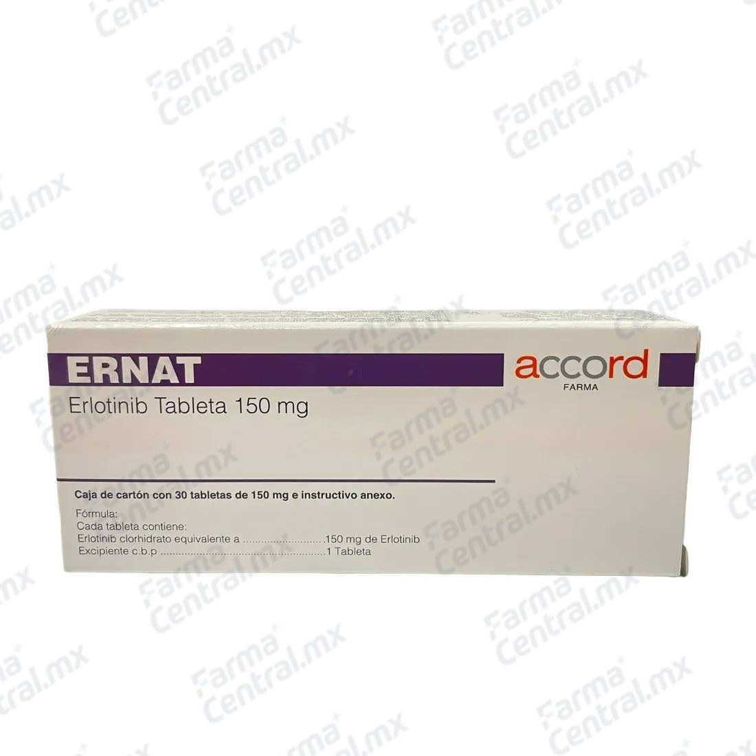Ernat 150 mg con 30 tabletas - Erlotinib