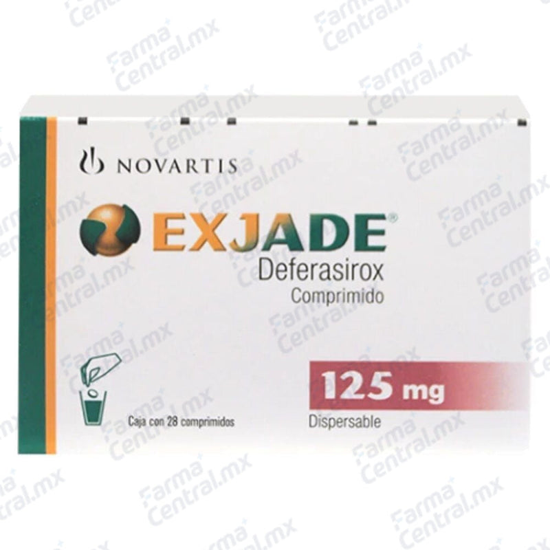 Exjade 125 mg con 28 comprimidos - Deferasirox