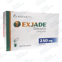 Exjade 250 mg con 28 comprimidos - Deferasirox