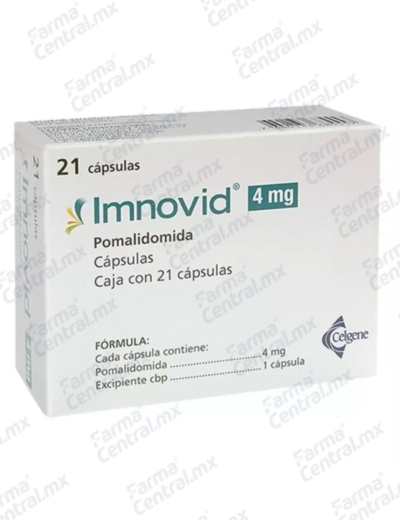 Imnovid 4mg con 21 capsulas - Pomalidomida