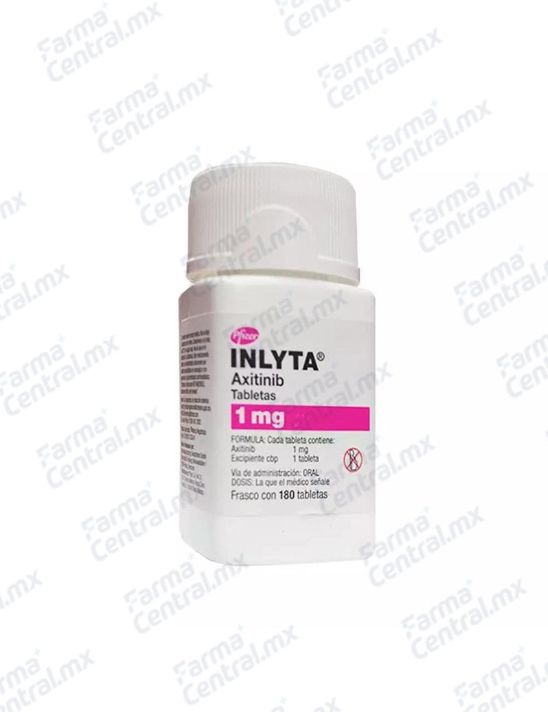 Inlyta 1 mg con 180 tabletas - Axitinib