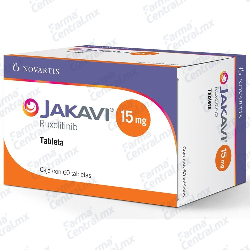Jakavi 15 mg con 60 tabletas - Ruxolitinib