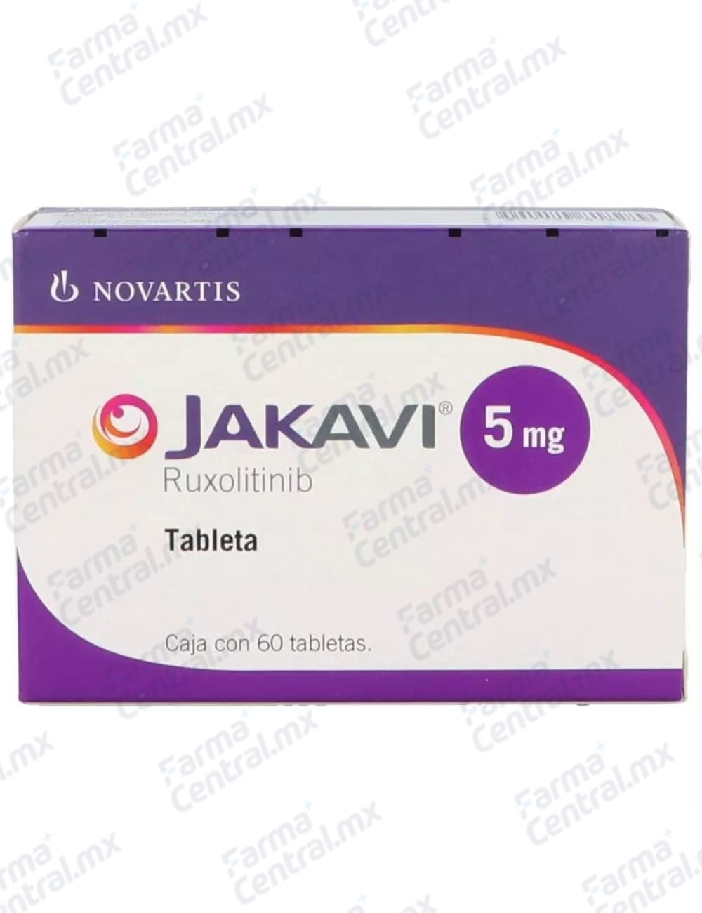 Jakavi 5 mg con 60 tabletas - Ruxolitinib