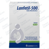 Lanfetil 500mg con 50 comprimidos - Acido micofenolico