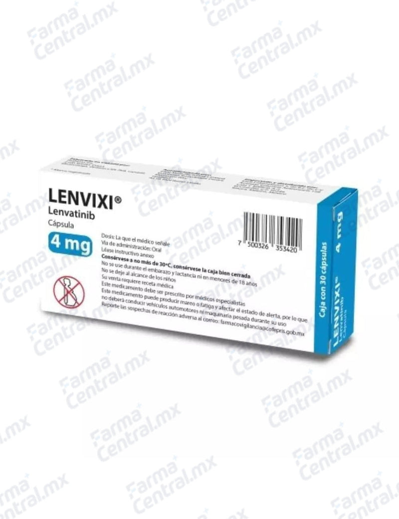 Lenvixi 4mg con 30 capsulas - Lenvatinib