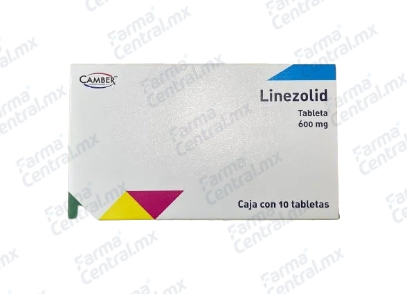 Linezolid 600mg con 20 tabletas