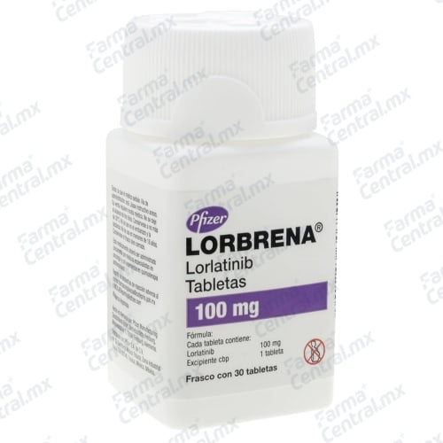 Lorbrena 100 mg con 30 tabletas - Lorlatinib
