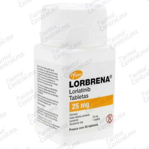 Lorbrena 25 mg con 30 tabletas - Lorlatinib