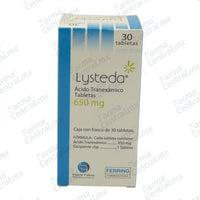 Lysteda 650 mg con 30 tabletas - Acido Tranexamico