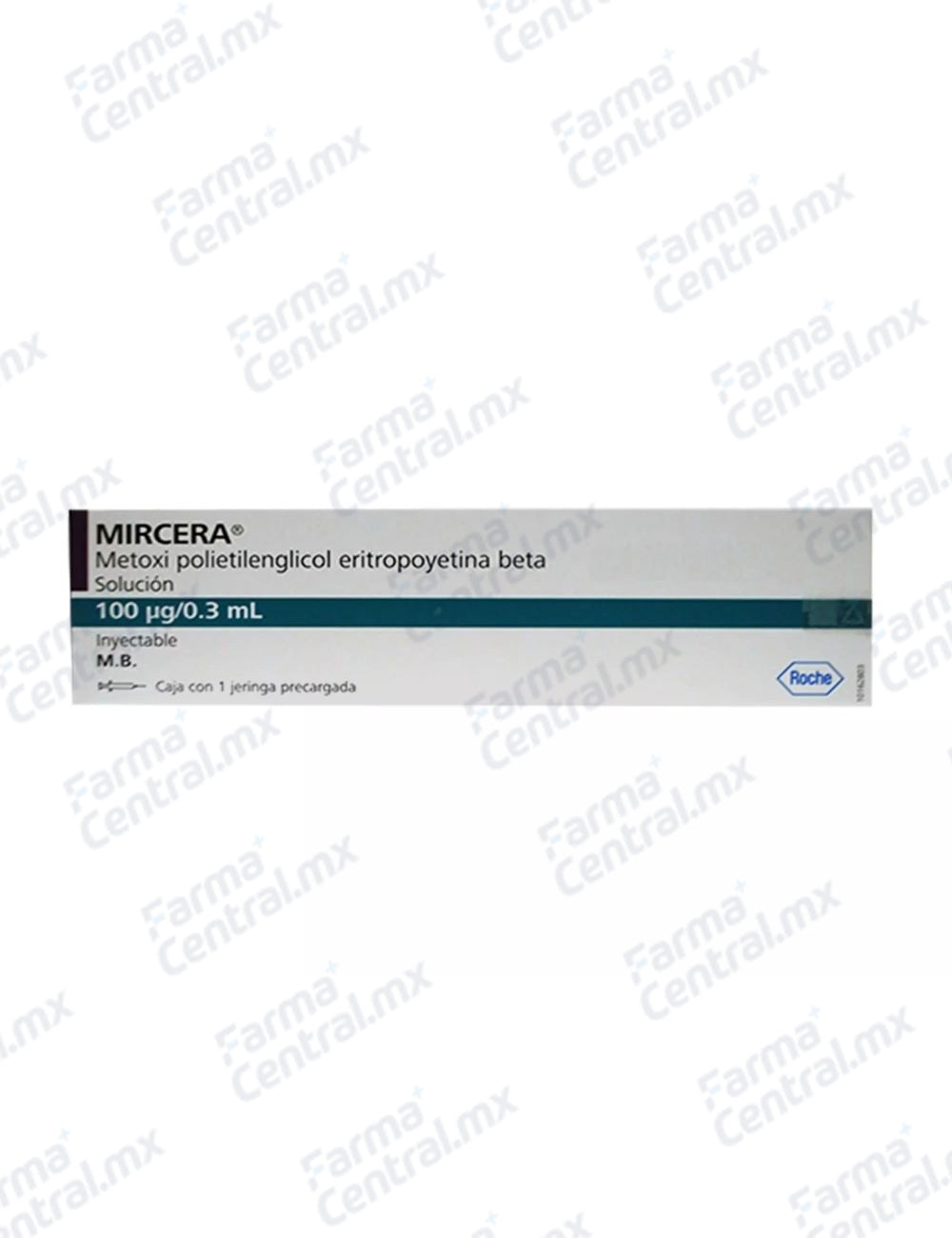 Mircera 100 mcg solucion inyectable - Metoxipolietilenglicol / Eritropoyetina Beta