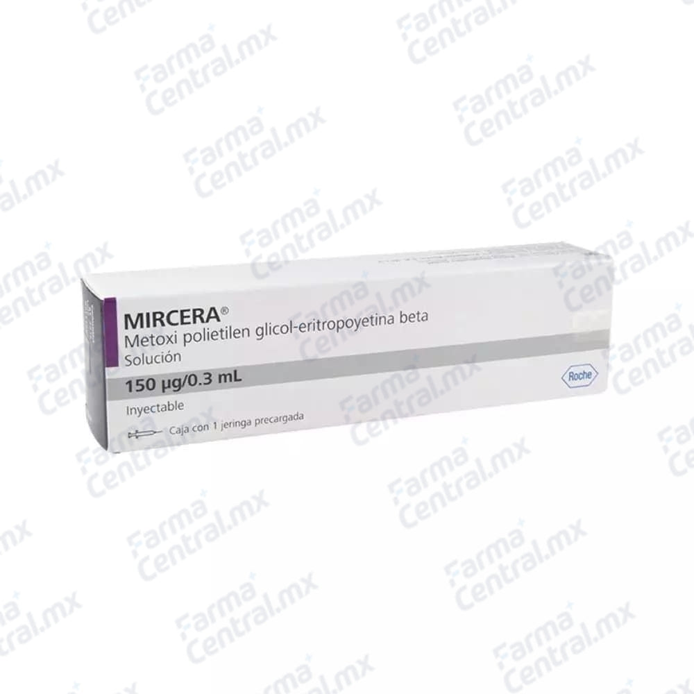 Mircera 150 mcg solucion inyectable - Metoxipolietilenglicol / Eritropoyetina Beta