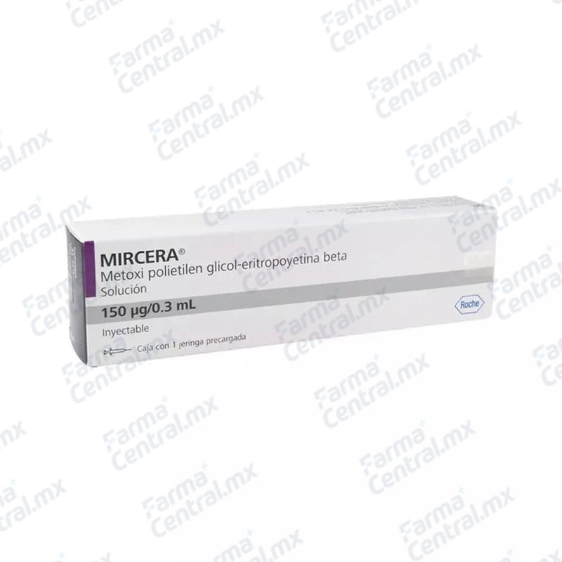 Mircera 150 mcg solucion inyectable - Metoxipolietilenglicol / Eritropoyetina Beta